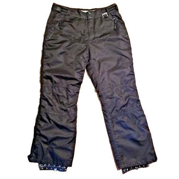 Ocean & Earth Pro Series Ski Snowboarding Pants Men's L Black Adjustable Waist - Picture 1 of 7